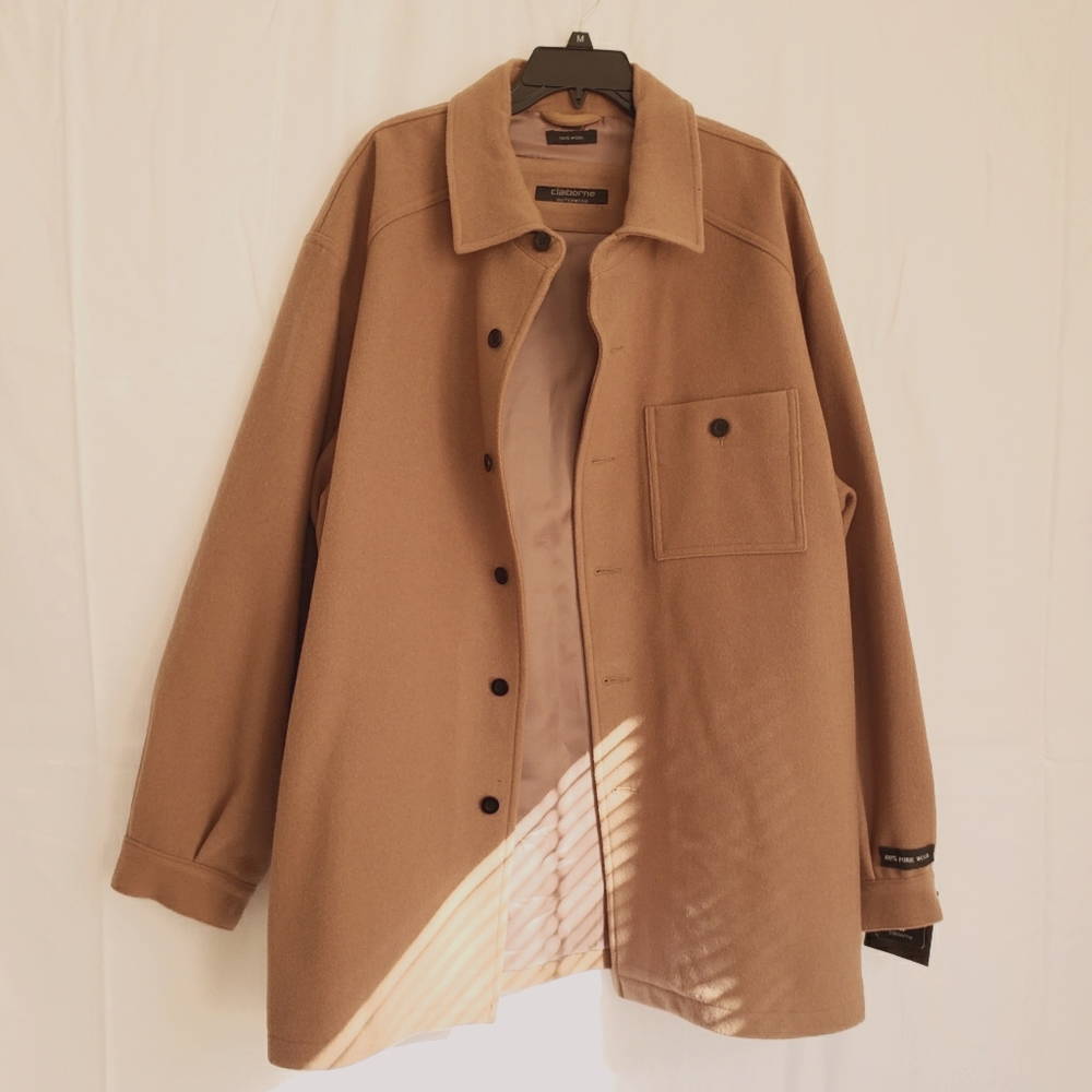 Claiborne Men's 100% Wool Peacoat size XXL